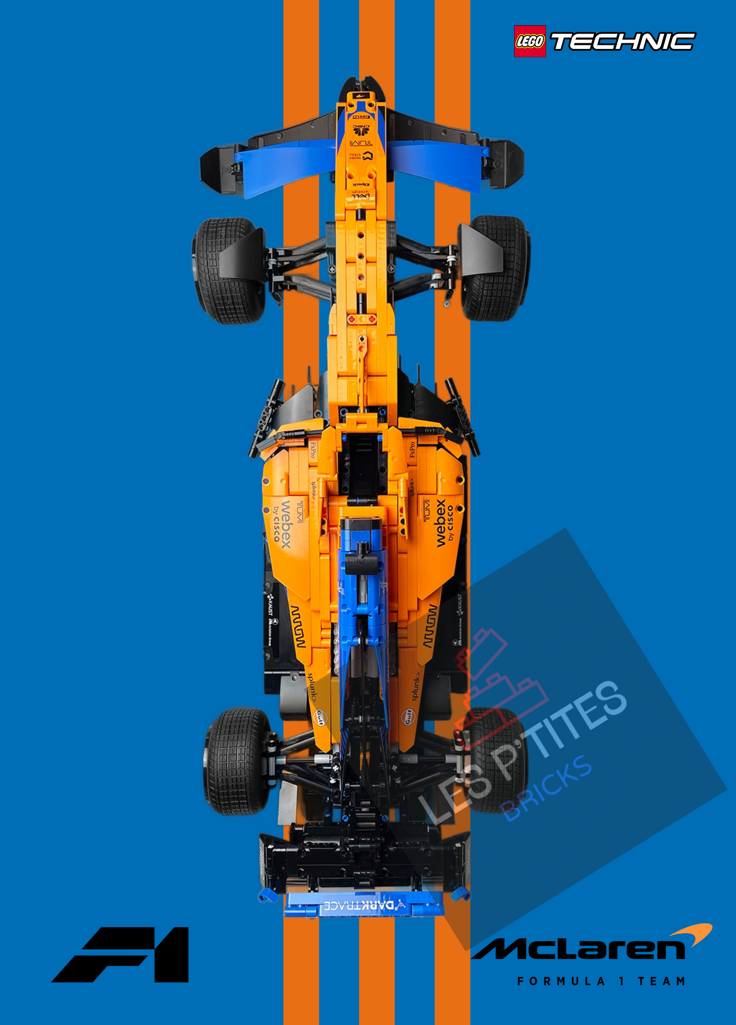 Cadre Bleu Légo McLaren F1 TM 42141