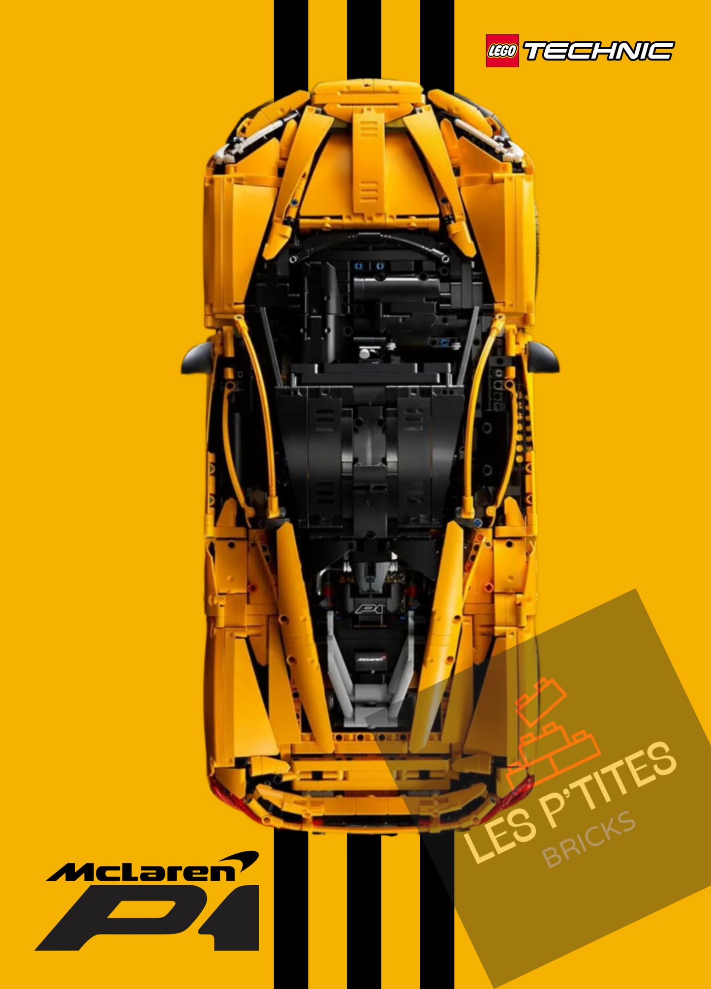 Affiche McLaren P1 -Jaune-