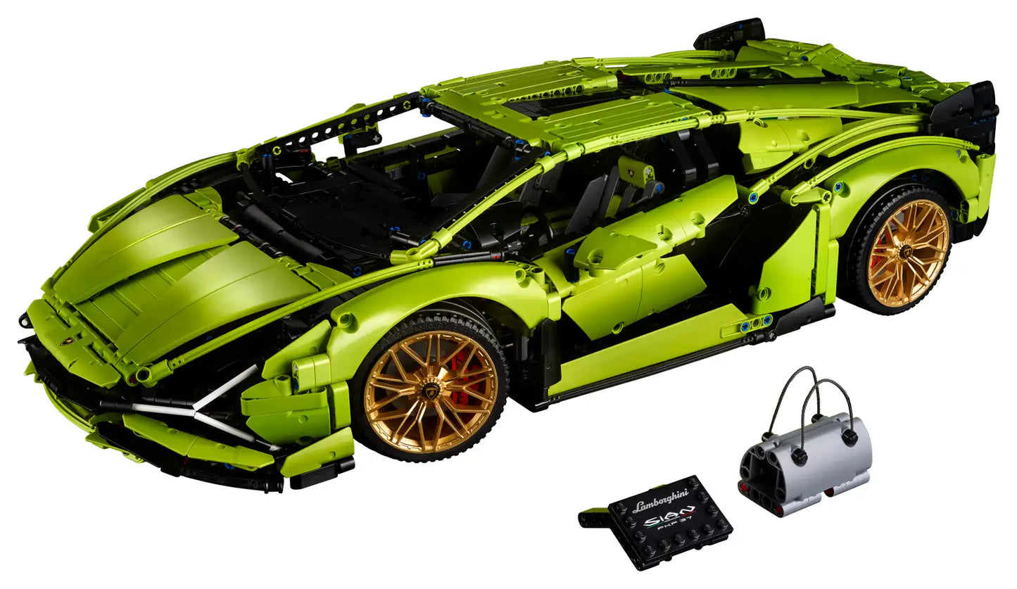 Cadre voiture Lego Lamborghini Sian 42115-  Empreintes-