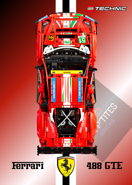 Cadre Légo Ferrari 488 GTE