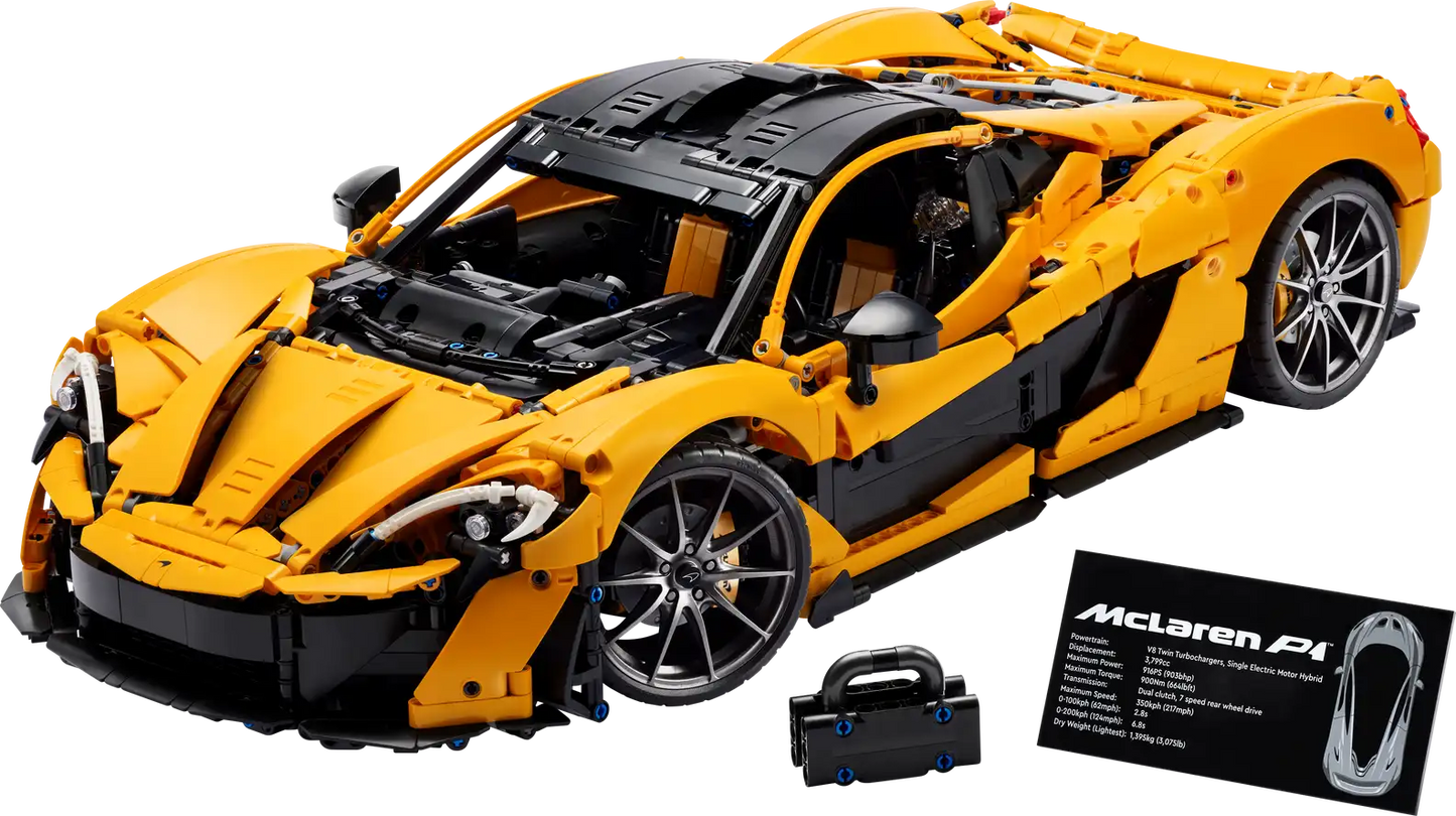 Cadre Légo McLaren P1 TM 42172 -Dégradé Noir Jaune-