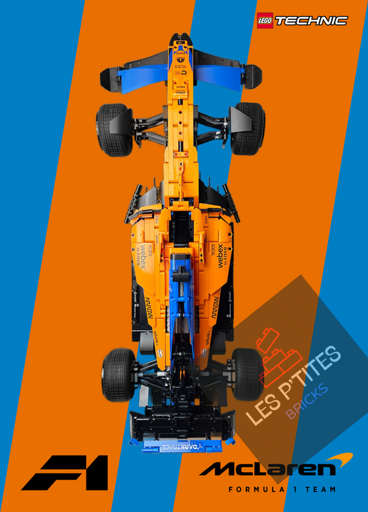 Affiche McLaren F1 -Géométrique-